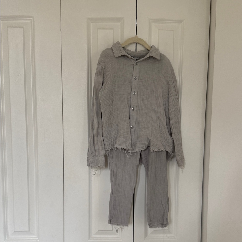 Gray Kids Matching Set